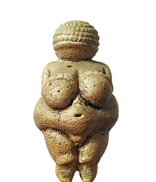 VÃªnus de Willendorf, uma das obras de arte mais conhecidas da PrÃ©-HistÃ³ria.