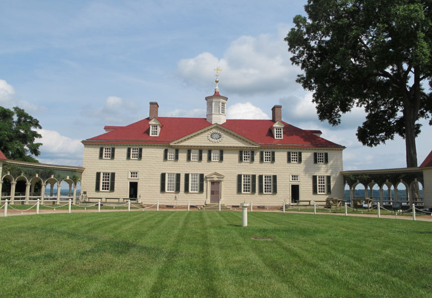 Mount Vernon, a residÃªncia que George Washington passou bons anos de sua vida.