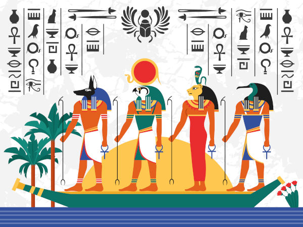 Os egípcios eram politeístas, pois acreditavam em vários deuses.