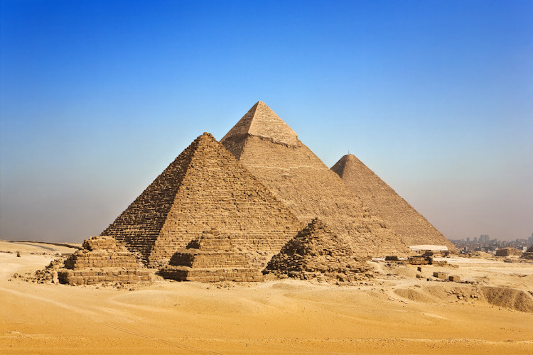 Grande PirÃ¢mide de GizÃ©, no Egito.