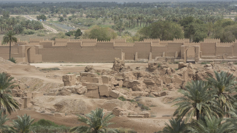 Â RuÃ­nas da antiga BabilÃ´nia (atual Iraque), local que os acÃ¡dios ocuparam.