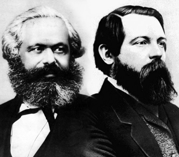 Karl Marx e Friedrich Engels, principais pensadores do socialismo científico.