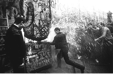 Queda do muro de Berlim.