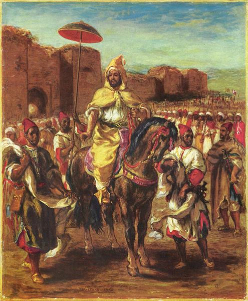 Um sultÃ£o e seu exÃ©rcito, um exemplo de escravidÃ£o islÃ¢mica na Ãfrica retratada em pintura.