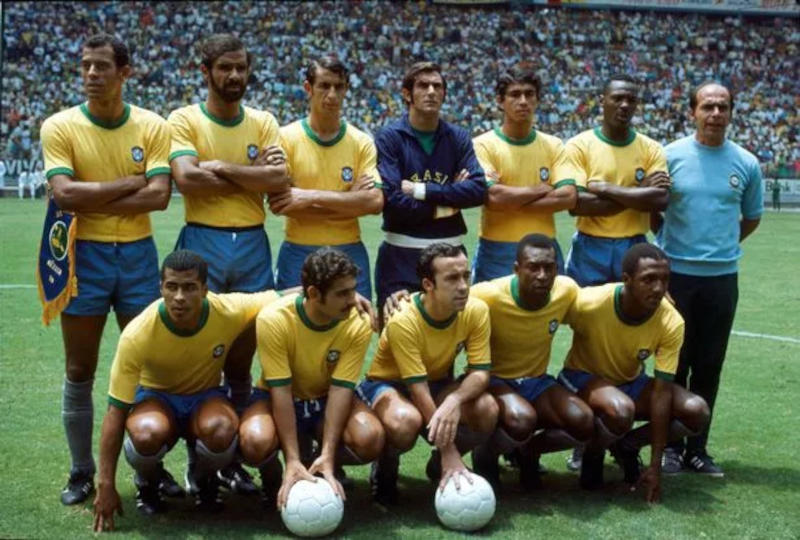 SeleÃ§Ã£o Brasileira tricampeÃ£ de futebol nos anos 70.