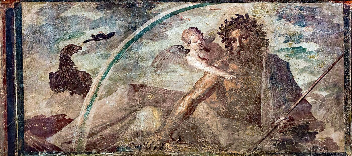 Pintura do deus romano Júpiter.
