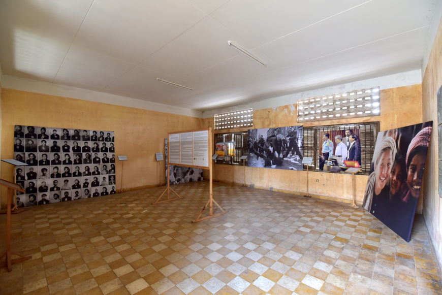 Museu na capital do Camboja, Phnom Penh, em homenagem Ã s vÃ­timas do GenocÃ­dio Cambojano.
