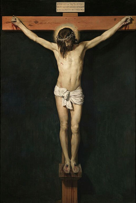 Cristo crucificado, pintura de Diego VelÃ¡zquez datada de 1632.