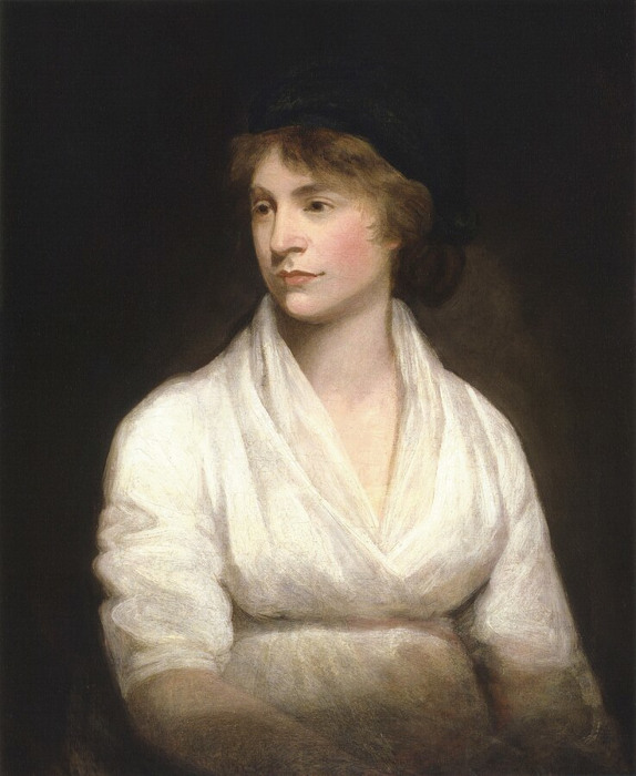 Retrato de Mary Wollstonecraft, filÃ³sofa ligada Ã  origem do feminismo.