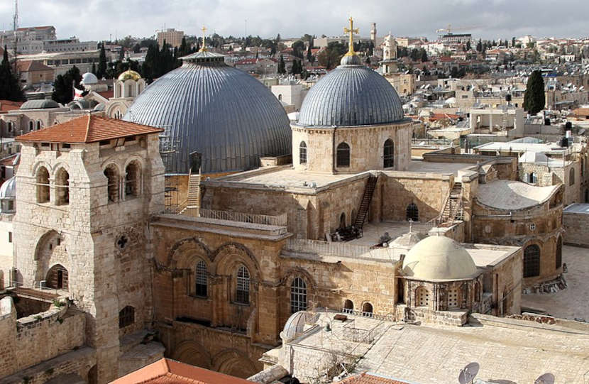 Igreja cristÃ£ do Santo Sepulcro, em JerusalÃ©m.