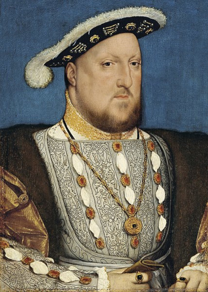 Retrato de Henrique VIII, segundo monarca da Dinastia Tudor.