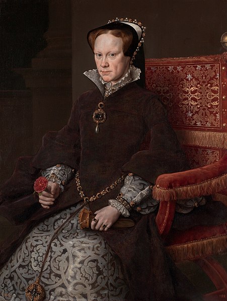 Retrato de Maria I, quarta monarca da Dinastia Tudor.