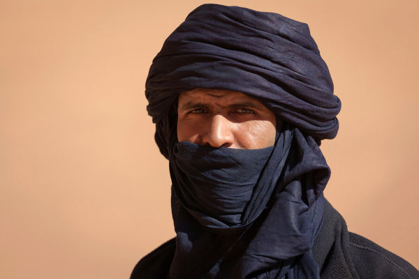 Homem árabe no Deserto do Saara.