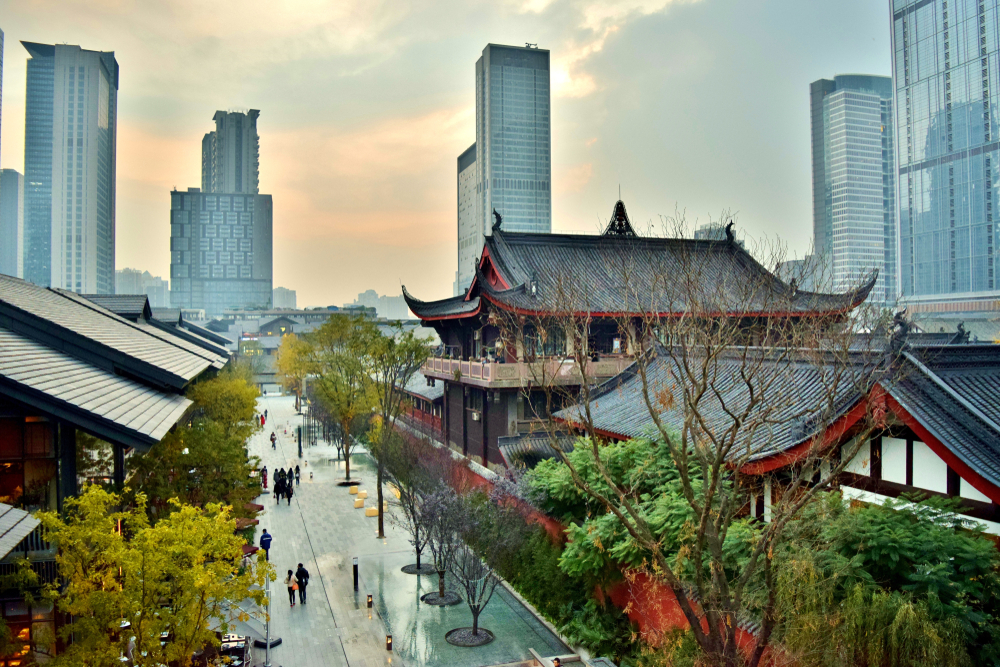 Exemplo da arquitetura da China, parte importante da cultura chinesa.