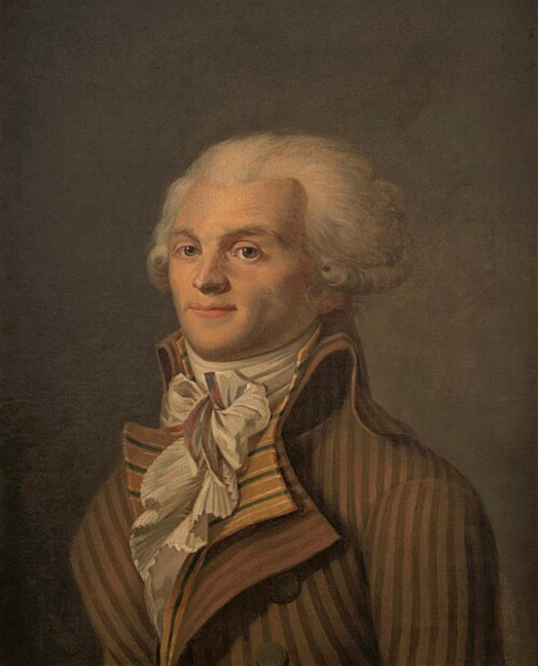 Retrato de Maximilien de Robespierre. Retrato de Maximilien de Robespierre.