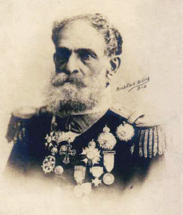 Fotografia do marechal Deodoro da Fonseca, primeiro presidente da República do Brasil.