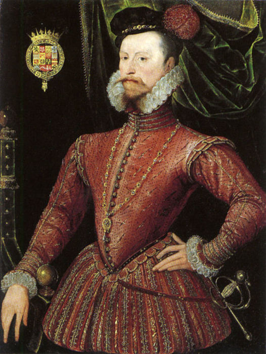 Pintura retratando Robert Dudley, um nobre ingl&ecirc;s que teve um caso com Elizabeth I.