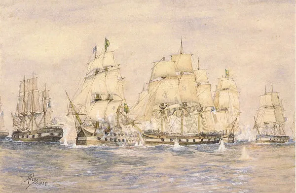 Esquadra de Thomas Cochrane, que teve importante papel na Guerra da Independência do Brasil.