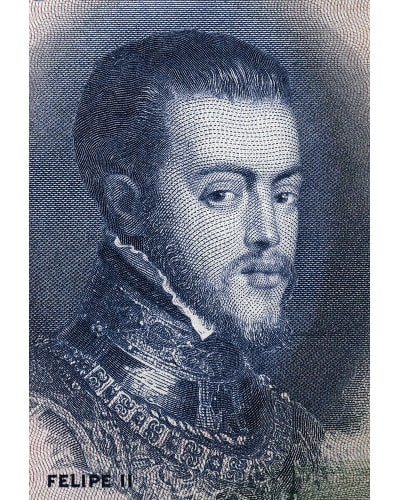 Filipe II da Espanha disputou o trono de Portugal e foi coroado rei do país em 1580, tornando-se também Filipe I de Portugal.