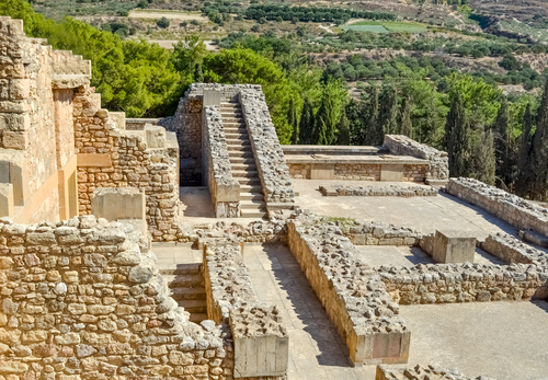 Ruínas do palácio de Cnossos