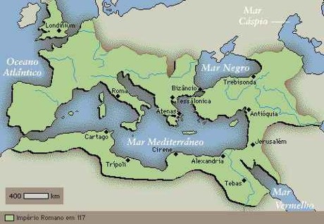 Portugal Romano - «Mapa de quase todas as cidades romanas, que